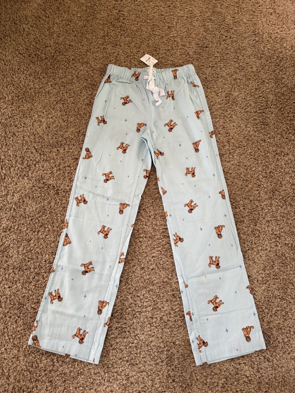 J. Crew Light Blue Dog Pajama Bottoms